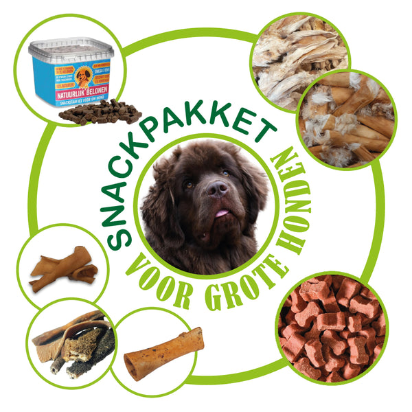 Snackpakket voor speciaal voor grote honden