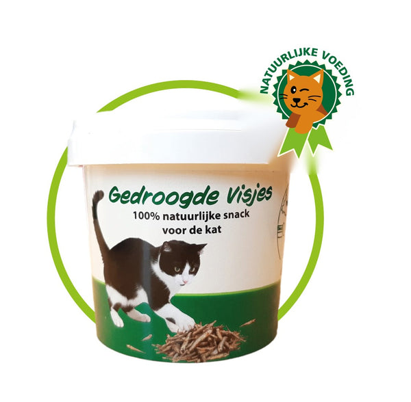 Gedroogde visjes – pure natuurlijke snack voor de kat