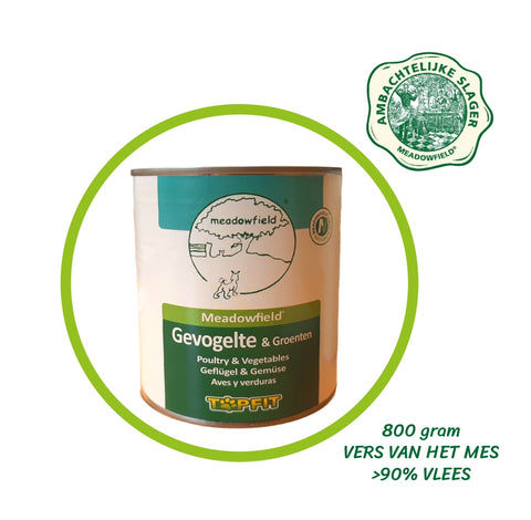 Topfit Delicatesse voor de hond - Gevogelte - 800 gram