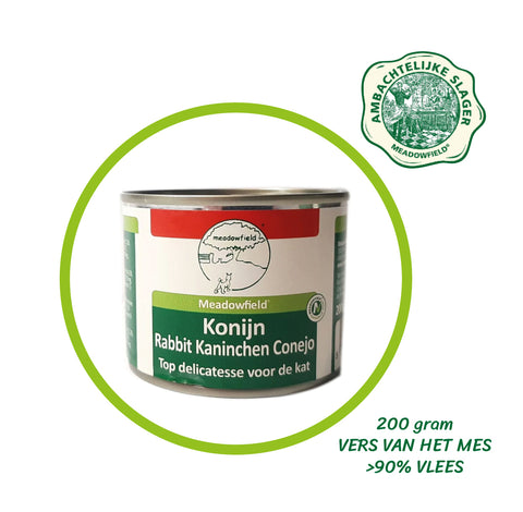 Top Delicatesse voor de Kat - Konijn - 200 gram