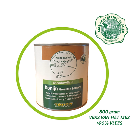 Topfit Delicatesse voor de hond - Konijn - 800 gram