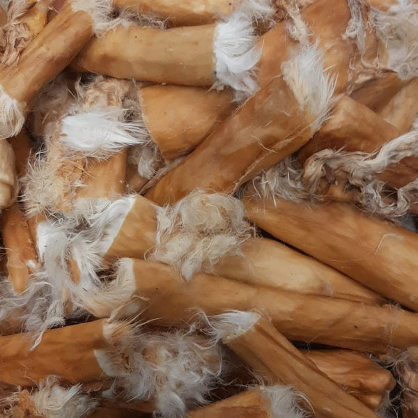 Konijnenhuid met vacht - Rol - Perfecte hondensnack