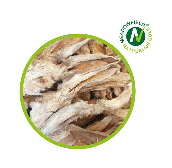 Konijnenoren met vacht - Perfecte, gezonde hondensnack