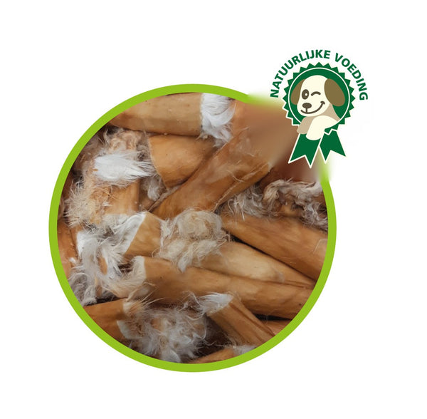 Konijnenhuid met vacht - Rol - Perfecte hondensnack