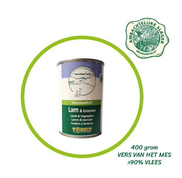 Topfit Delicatesse voor de hond - Lamsvlees en groenten - 400 gram