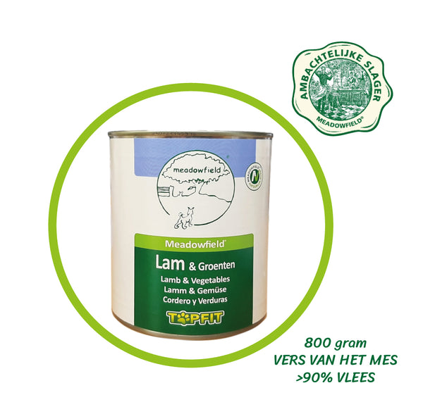 Topfit Delicatesse voor de hond - Lamsvlees en groenten - 800 gram