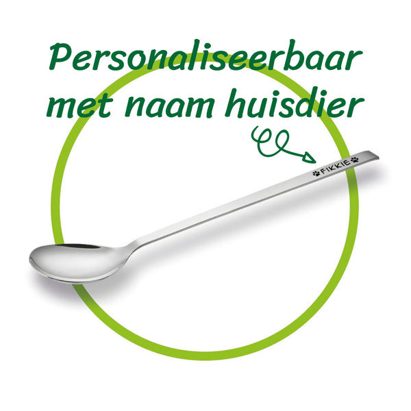 Lepel van Edelstaal met naam van uw huisdier - Lasergravure