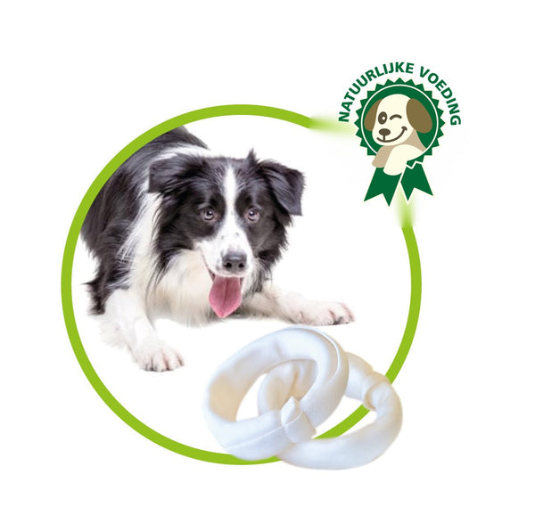 8718104470323 100% Natuurlijk kauwkluif Ring - 1 stuk