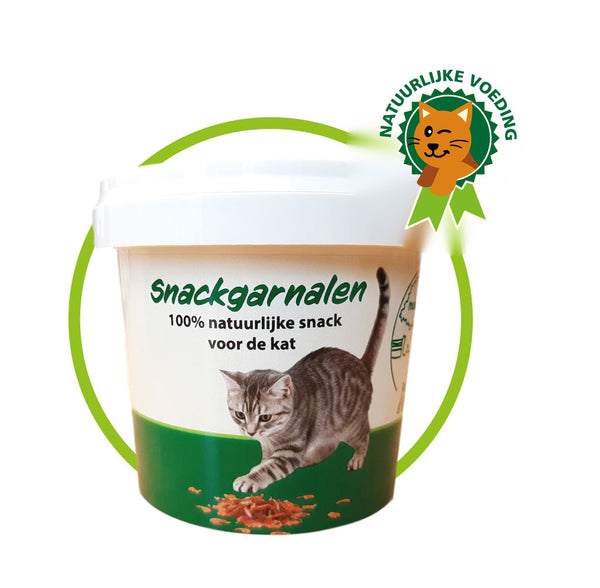 Snackgarnalen voor katten – 100% natuurlijke kattensnack