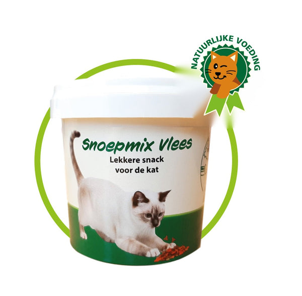 Snoepmix vlees – natuurlijke snack voor de kat