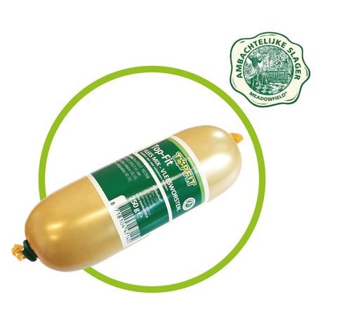 NIEUW: Topfit Vleesworst voor Honden – Natuurlijke Vleesmix, Graanvrij & Glutenvrij
