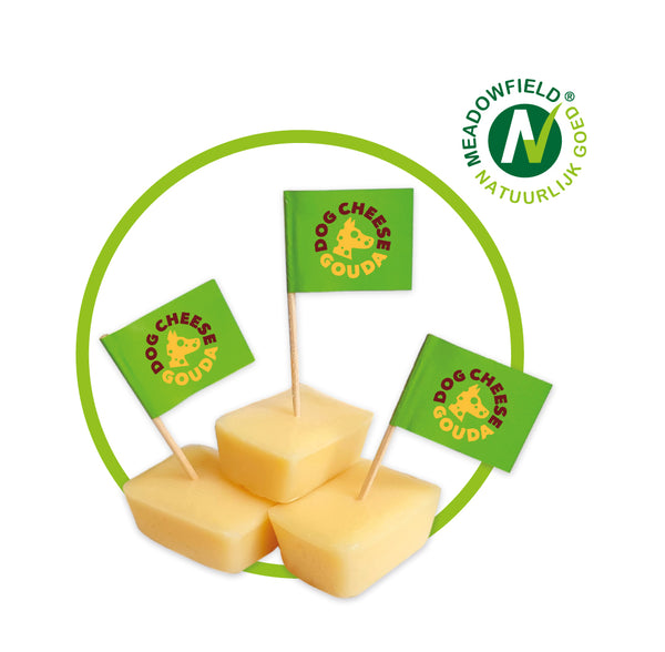 Meadowfield Dogcheese Gouda - 30+ Goudse kaas voor honden - 7 stuks