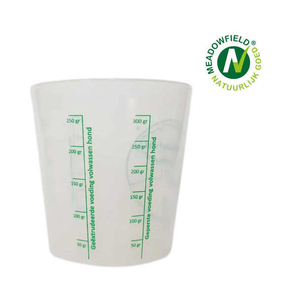 Maatbeker brokken puppy en volwassen honden