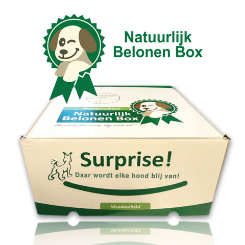 Combinatie box - 100% Natuurlijk belonen en hondenvoer - +/- 6 kilo
